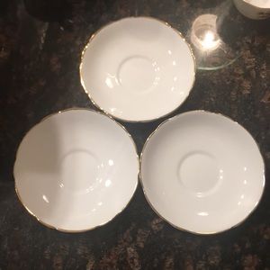 22 KTGold Marlborough Bone China Made Coffee Plate